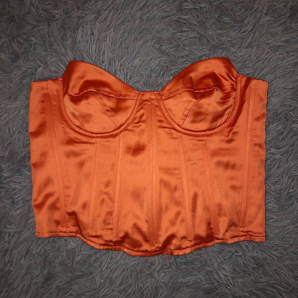 Orange Corset Top
